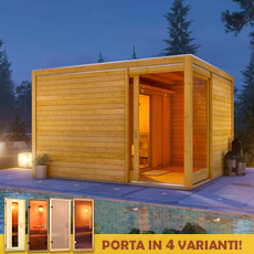 Cubo da giardino ERICK con Sauna finlandese Anastasia
