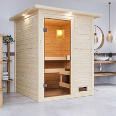 Sauna finlandese da interno Sara in massello 38 mm